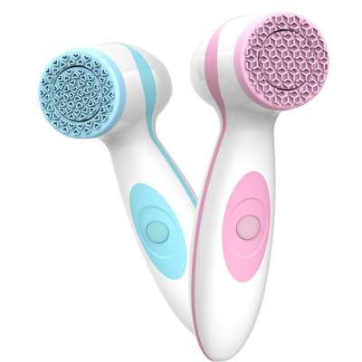 Face care waterproof 2 in 1 spin spinning face brush facial spin face brush Silicone